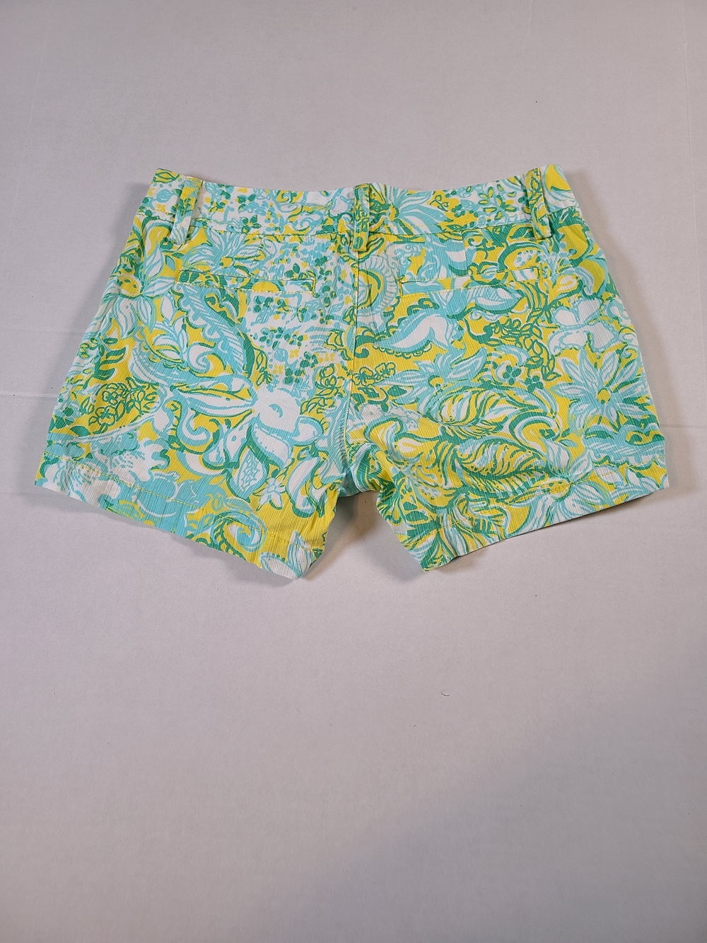 Lilly Pulizter Women's Tropical Palm Callahan Shorts Hawaii Aloha Beach Size 2 - Picture 13 of 13
